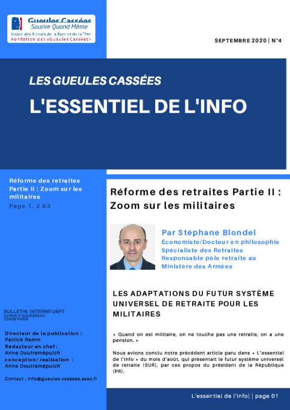 L'essentiel de l'info - Septembre 2020