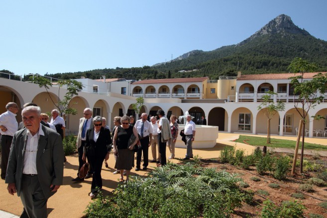 Le patio et jardin thérapeutique