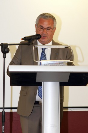 Olivier Roussel, Directeur général pendant la lecture du rapport d'activités 2014