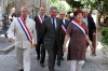 Philippe Vitel, Député du Var, Henri de Bonnaventure, président des "Gueules Cassées" et Mme Christiane Hummel, Sénateur Maire de La Valette du Var