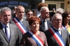 Henri de Bonnaventure, Président des "Gueules Cassées", Christiane Hummel, Sénateur Maire de La Valette du Var et Jacques Couture, 1er adjoint