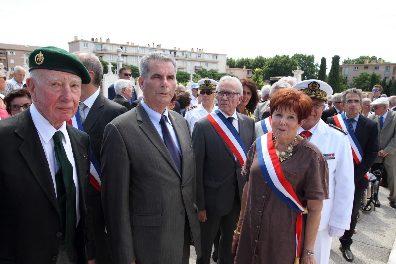 André Matzneff,Administrateur, Henri de Bonnaventure, président et Mme Christiane Hummel, Sénateur Maire de La Valette du Var