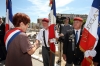 Christiane Hummel, Sénateur Maire de La Valette du Var salue les Porte-Drapeaux