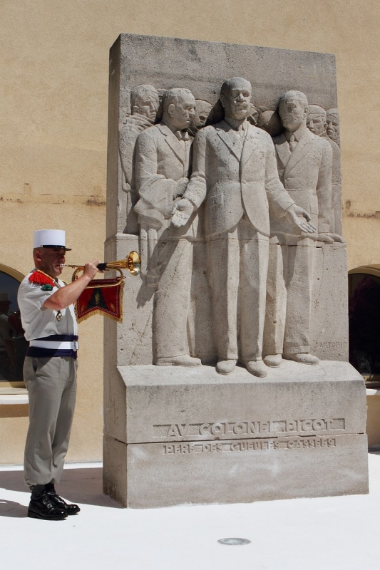 Le monument des fondateurs des "Gueules Cassées" récemment transféré du château de Moussy